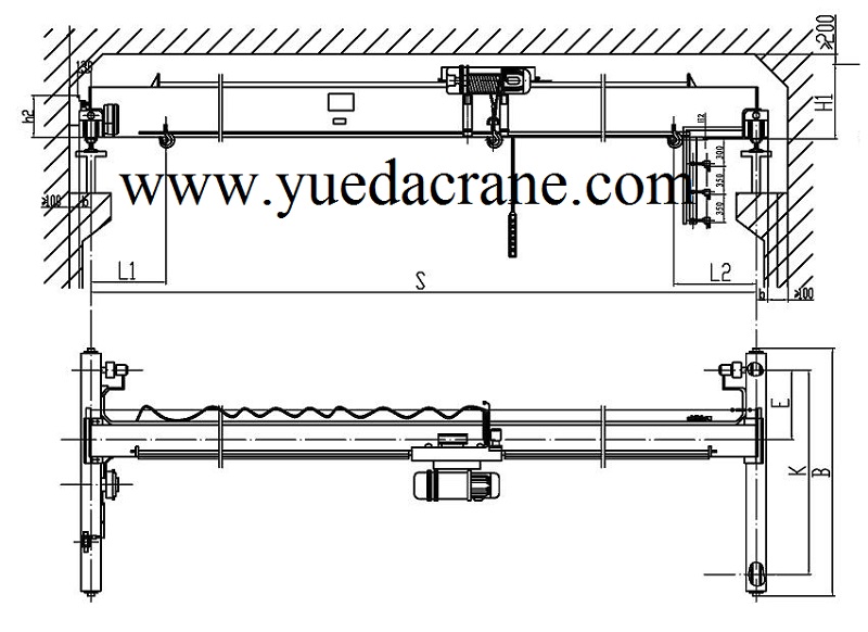 LDP model single beam bridge crane